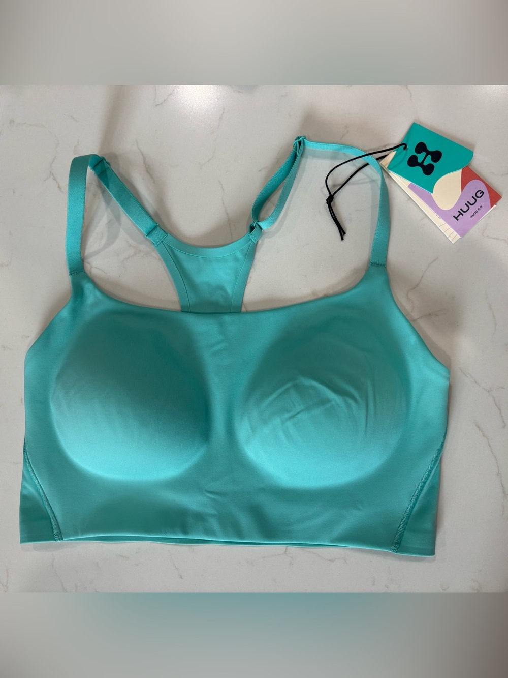 NWT Huug Daily Embrace Racerback Adjustable Bra in Blue